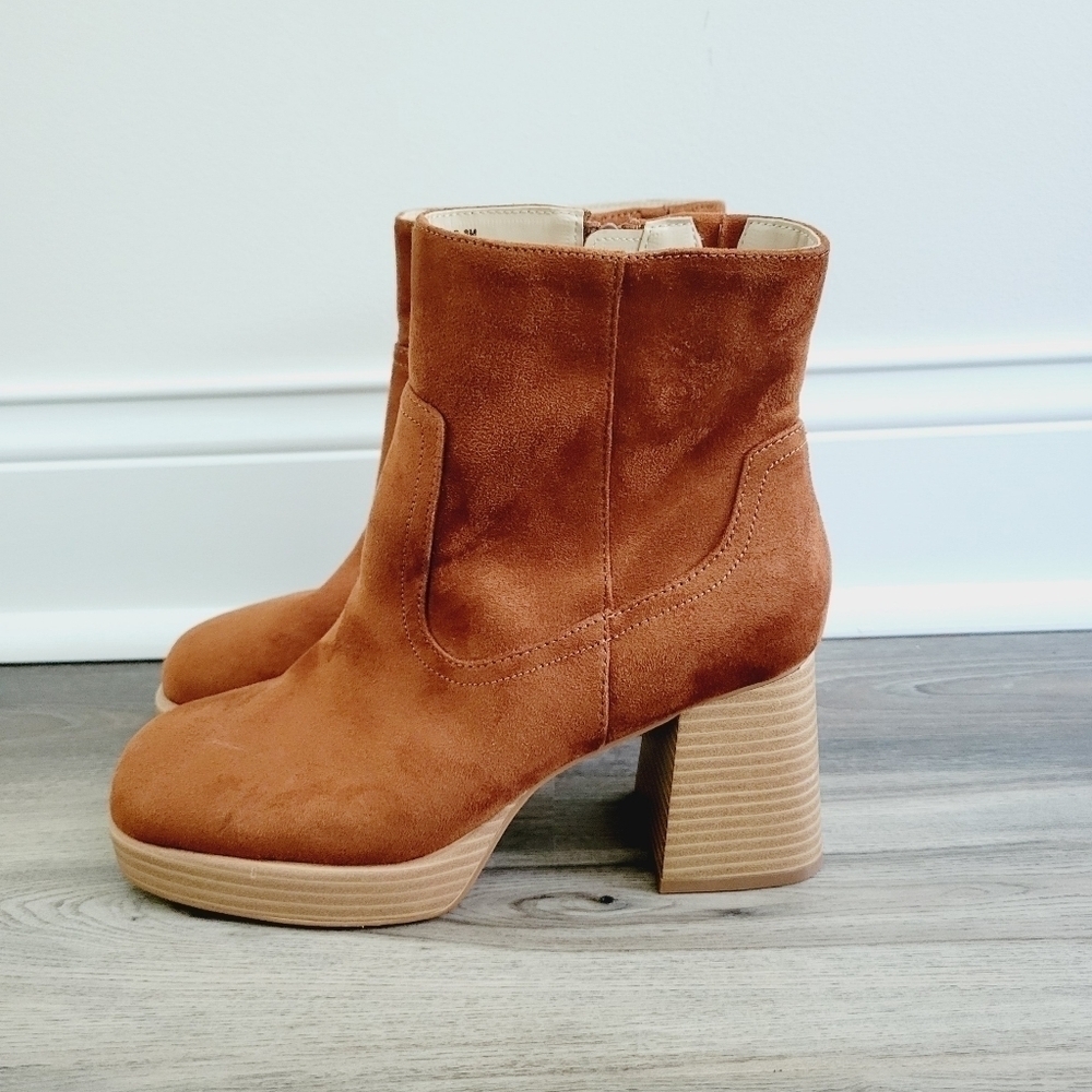 BP Brown Ankle Boots Size 8 - Picture 5 of 8